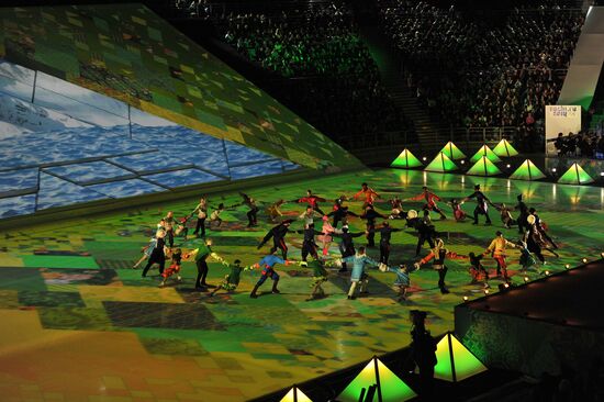 Ceremony marking year to go before 2014 Olympic Games