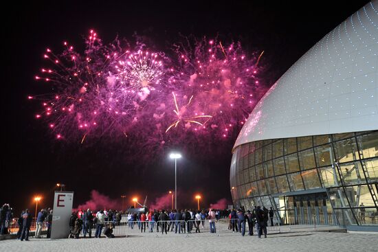 Ceremony marking year to go before 2014 Olympic Games