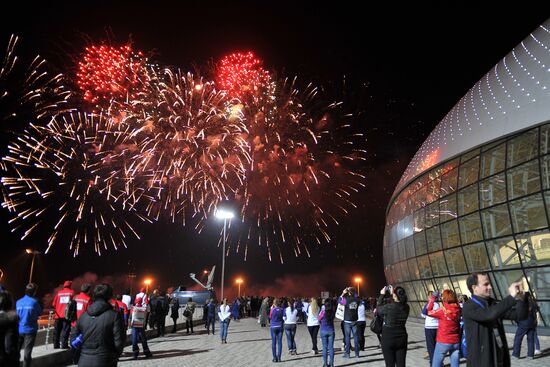 Ceremony marking year to go before 2014 Olympic Games