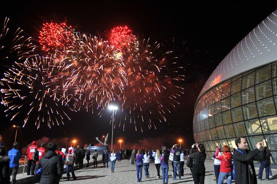 Ceremony marking year to go before 2014 Olympic Games