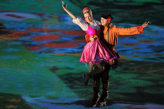 Ceremony marking year to go before 2014 Olympic Games