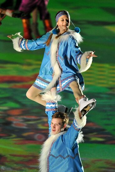 Ceremony marking year to go before 2014 Olympic Games