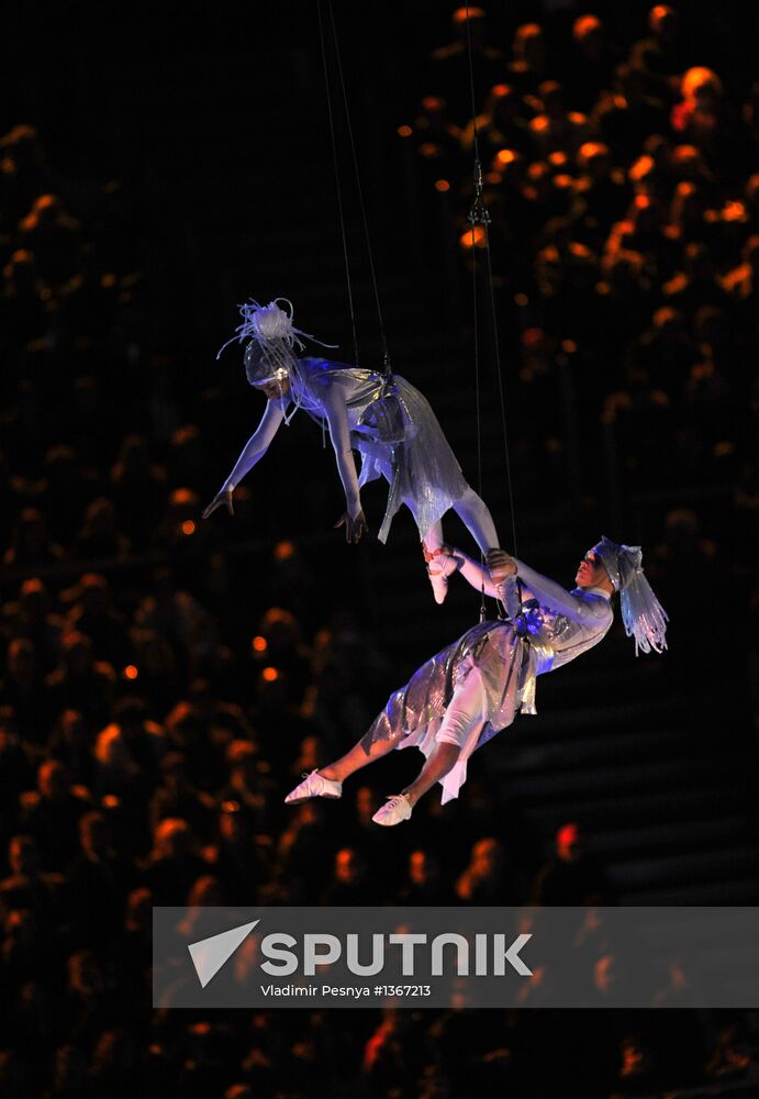 Ceremony marking year to go before 2014 Olympic Games