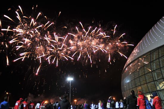 Ceremony marking year to go before 2014 Olympic Games