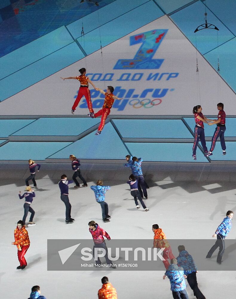Ceremony marking year to go before 2014 Olympic Games