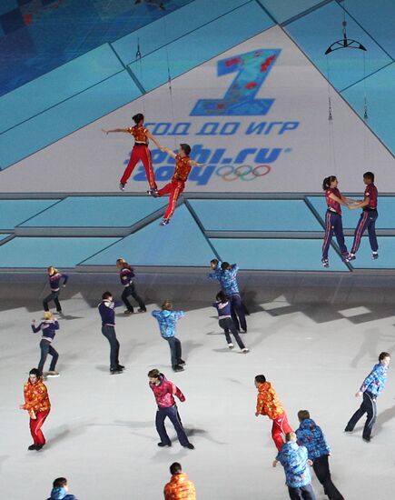 Ceremony marking year to go before 2014 Olympic Games