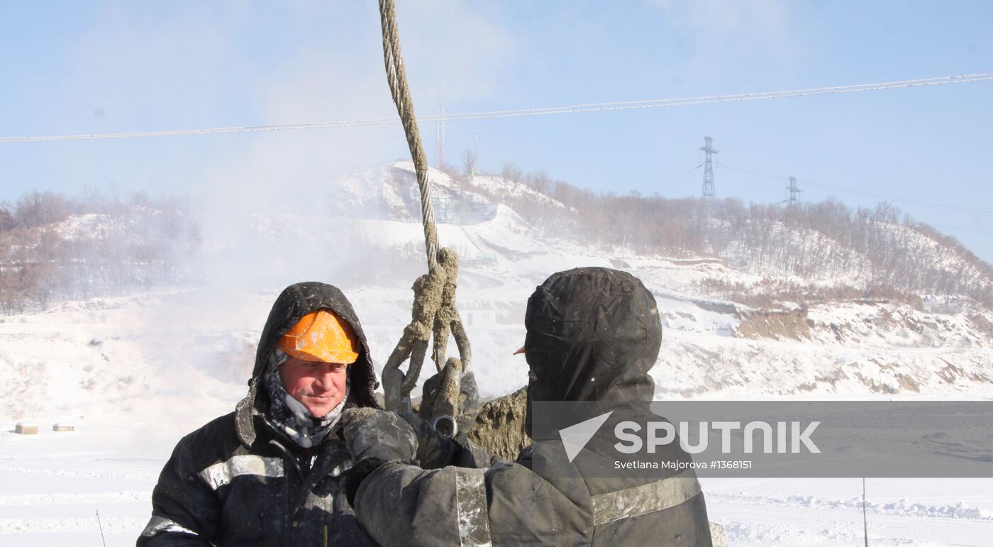Construction of Nizhny-Bureysky HPP