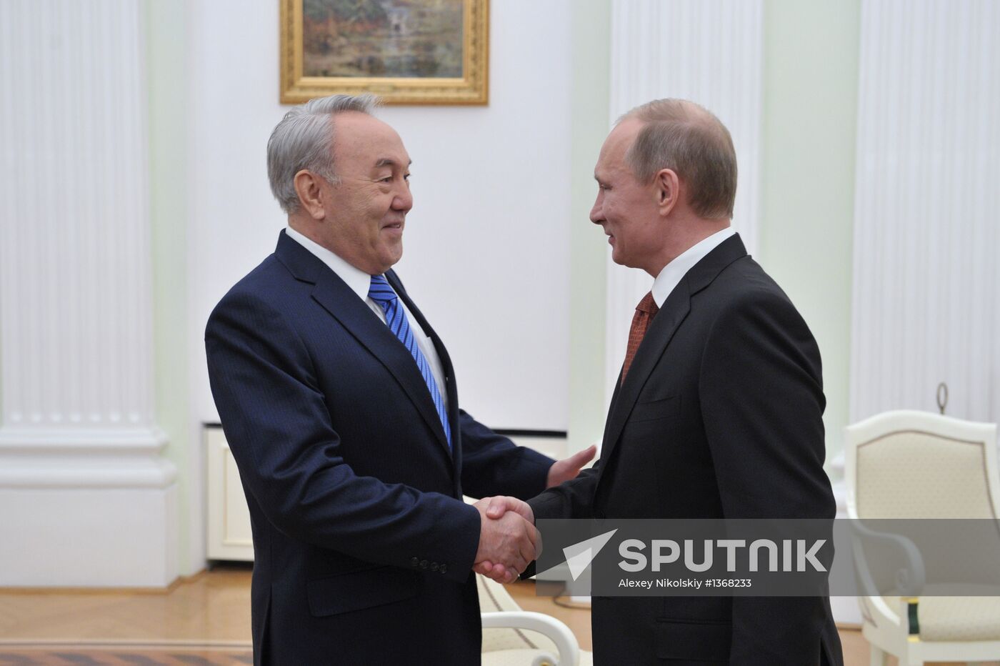 Vladimir Putin and Nursultan Nazarbayev meet in Kremlin