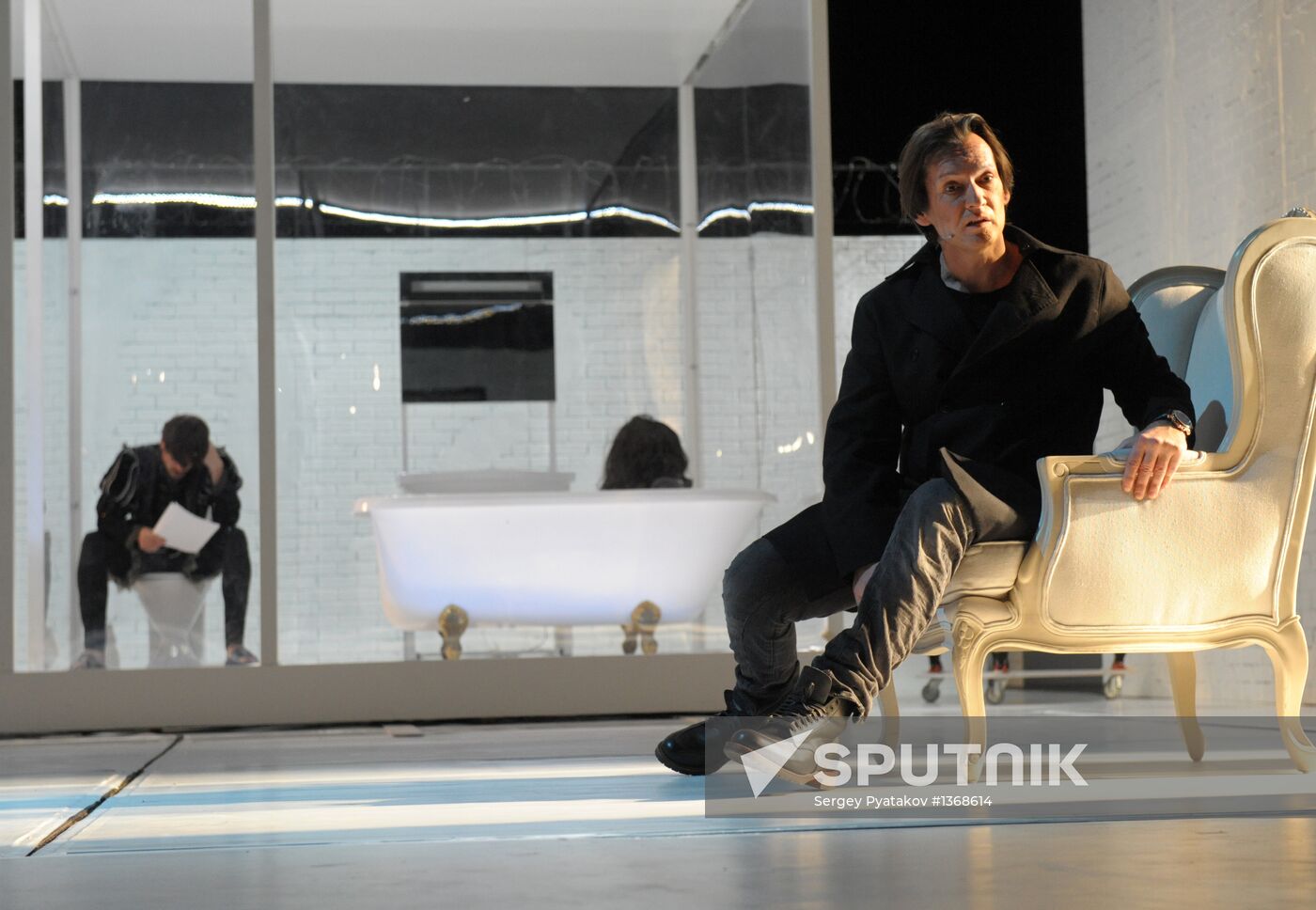 Rehearsal of "Ideal Husband. A Comedy" at Moscow Chekhov Theater