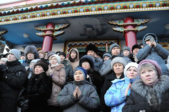 Buddhist New Year ceremonies begin in Transbaikalia