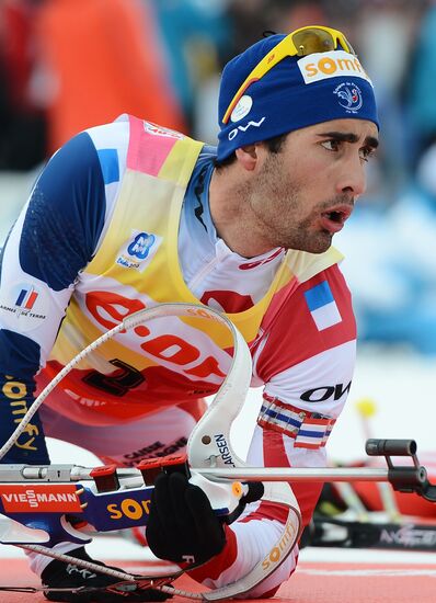 Biathlon World Championships. Men's pursuit
