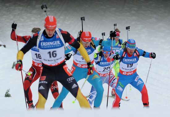 Biathlon World Championships. Men's pursuit