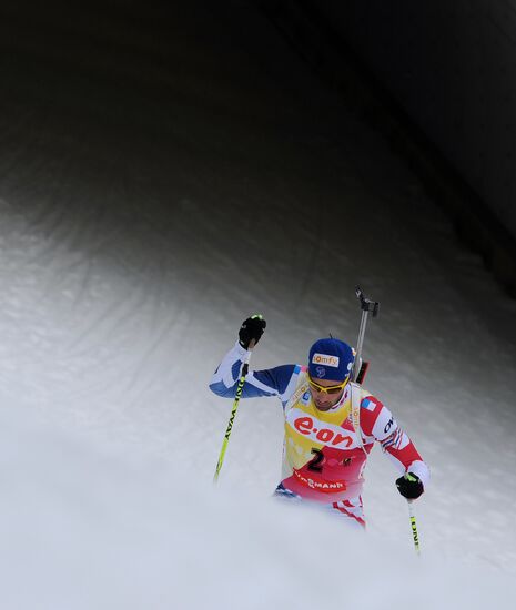 Biathlon World Championships. Men's pursuit
