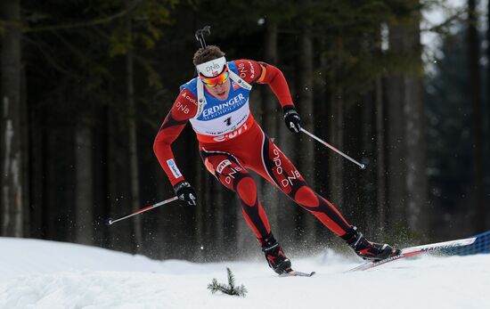 Biathlon World Championships. Men's pursuit