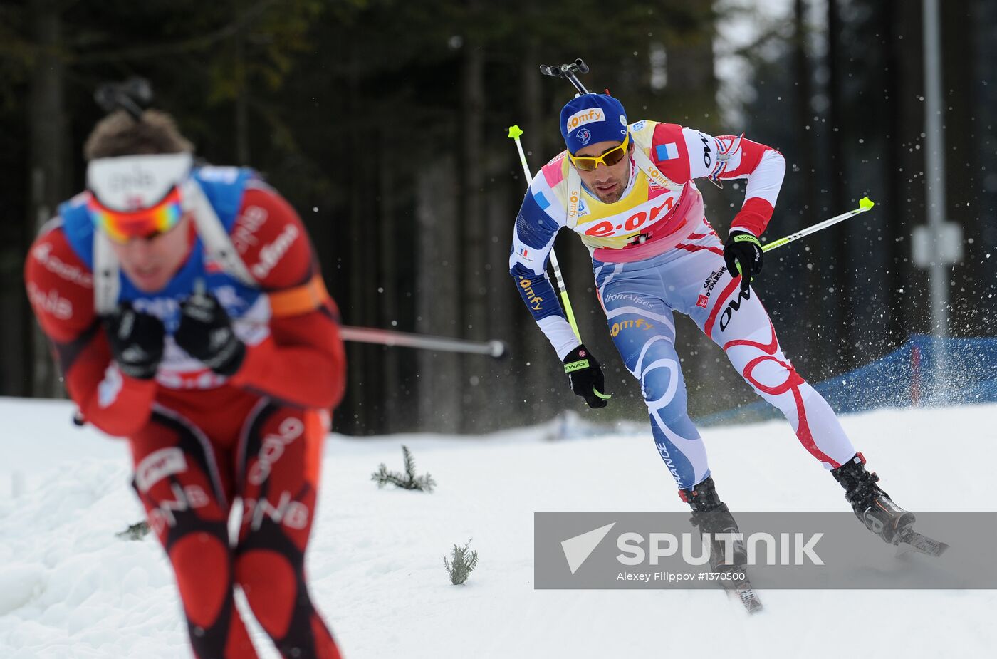 Biathlon World Championships. Men's pursuit