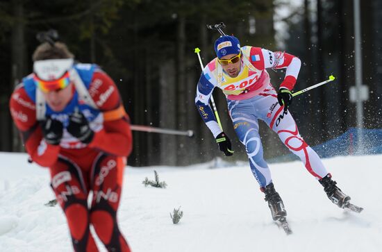 Biathlon World Championships. Men's pursuit