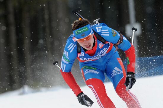 Biathlon World Championships. Men's pursuit