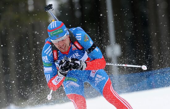 Biathlon World Championships. Men's pursuit