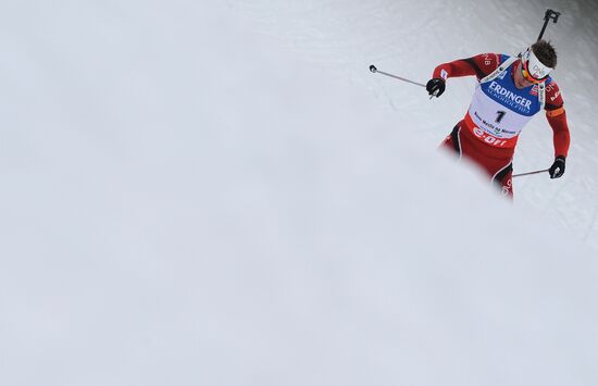 Biathlon World Championships. Men's pursuit