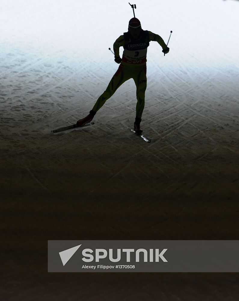 Biathlon World Championships. Men's pursuit