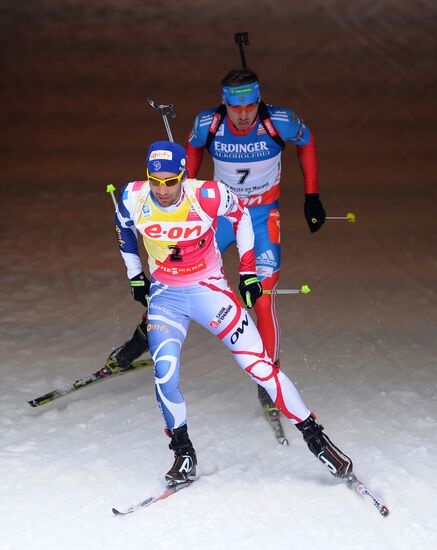 Biathlon World Championships. Men's pursuit
