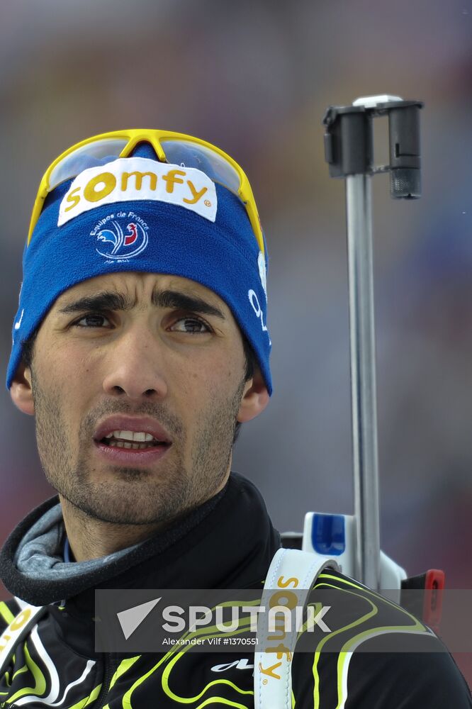 Biathlon World Championships. Men's pursuit
