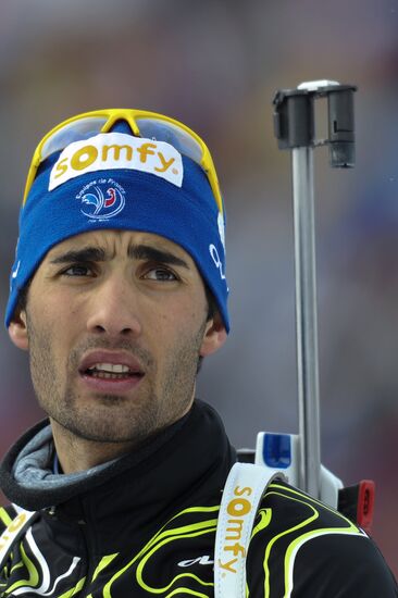 Biathlon World Championships. Men's pursuit