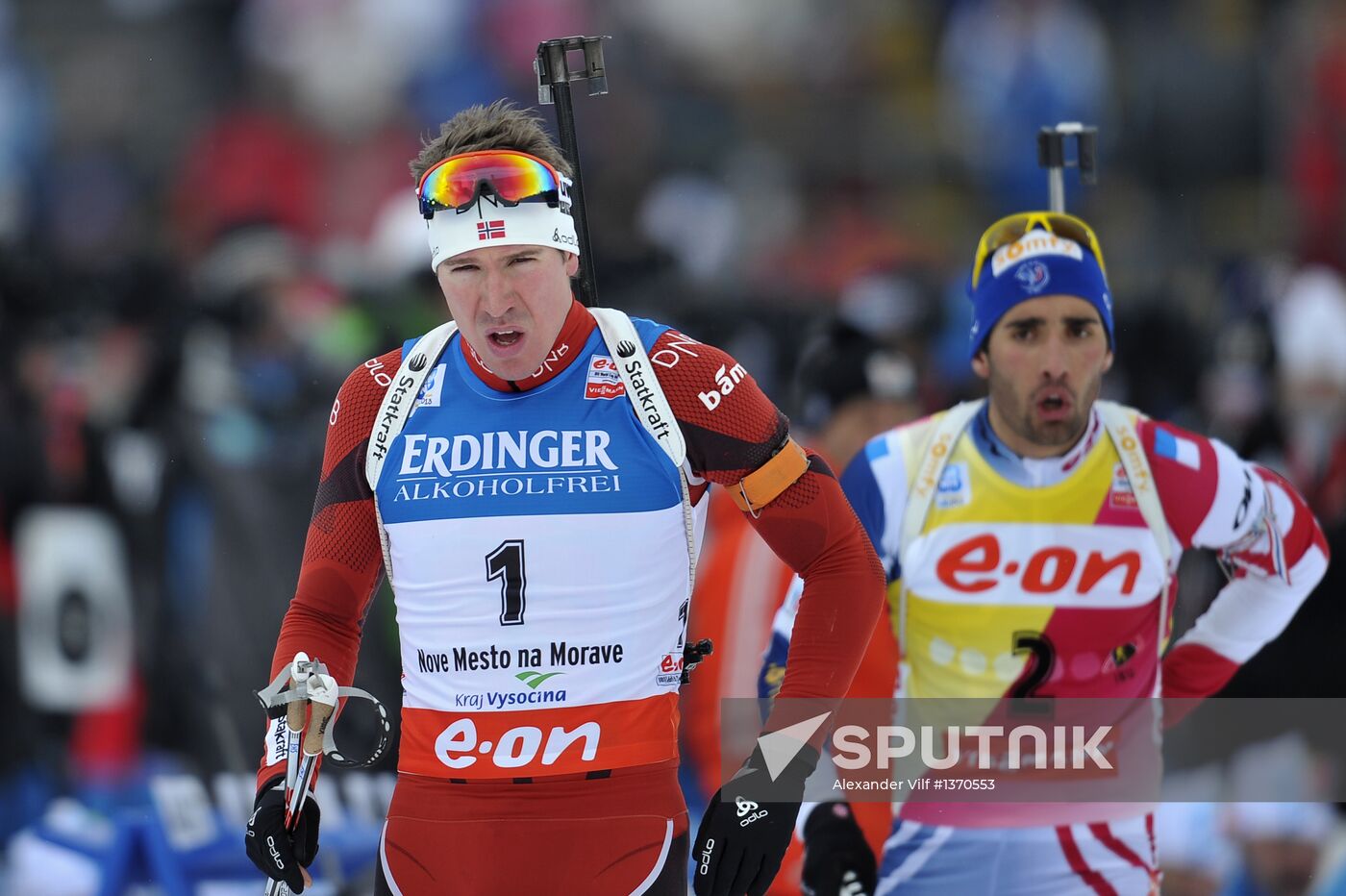 Biathlon World Championships. Men's pursuit