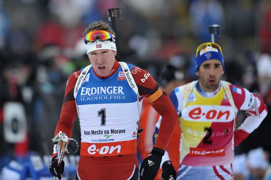 Biathlon World Championships. Men's pursuit