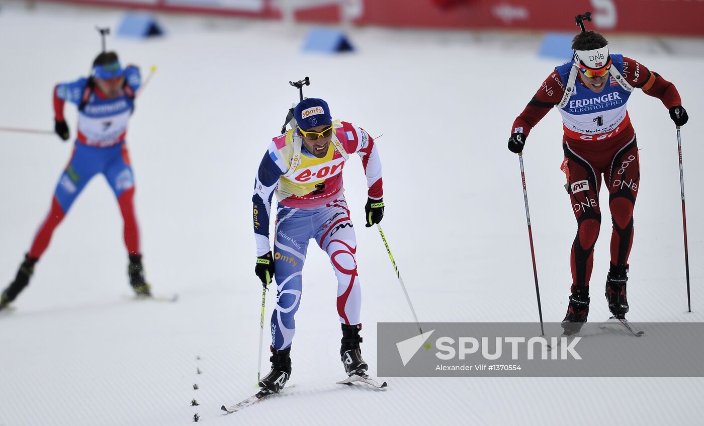 Biathlon World Championships. Men's pursuit