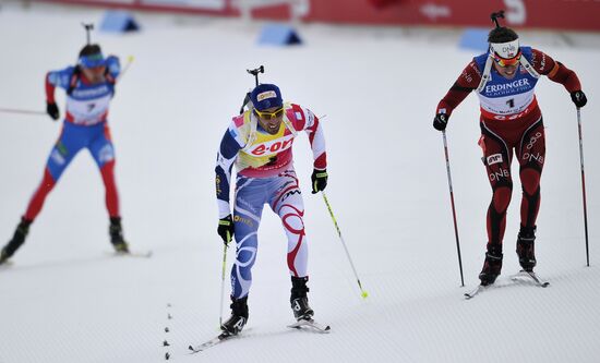 Biathlon World Championships. Men's pursuit