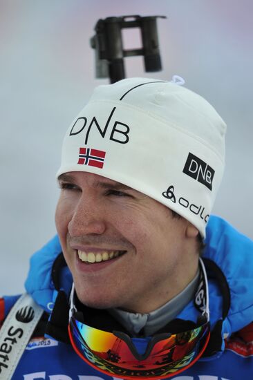 Biathlon World Championships. Men's pursuit