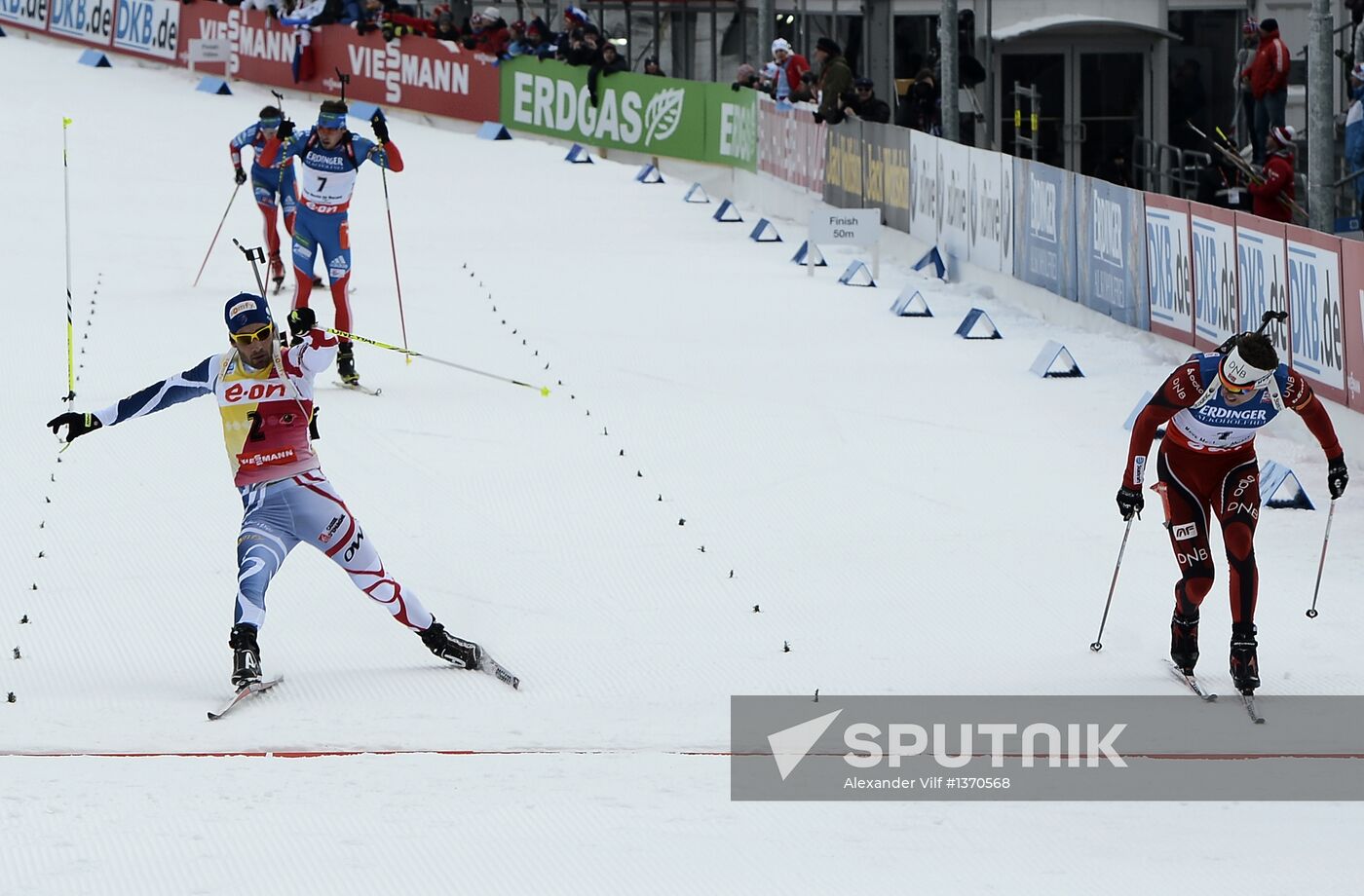 Biathlon World Championships. Men's pursuit
