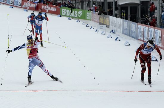 Biathlon World Championships. Men's pursuit