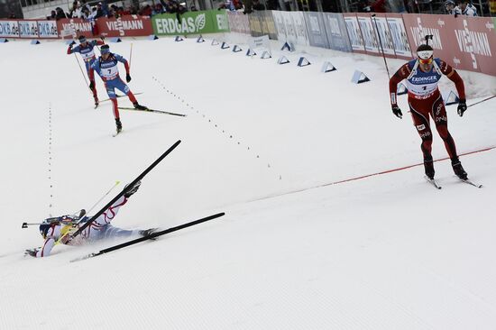 Biathlon World Championships. Men's pursuit