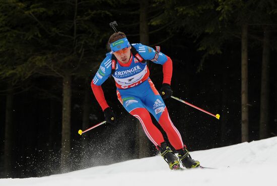 Biathlon World Championships. Men's pursuit