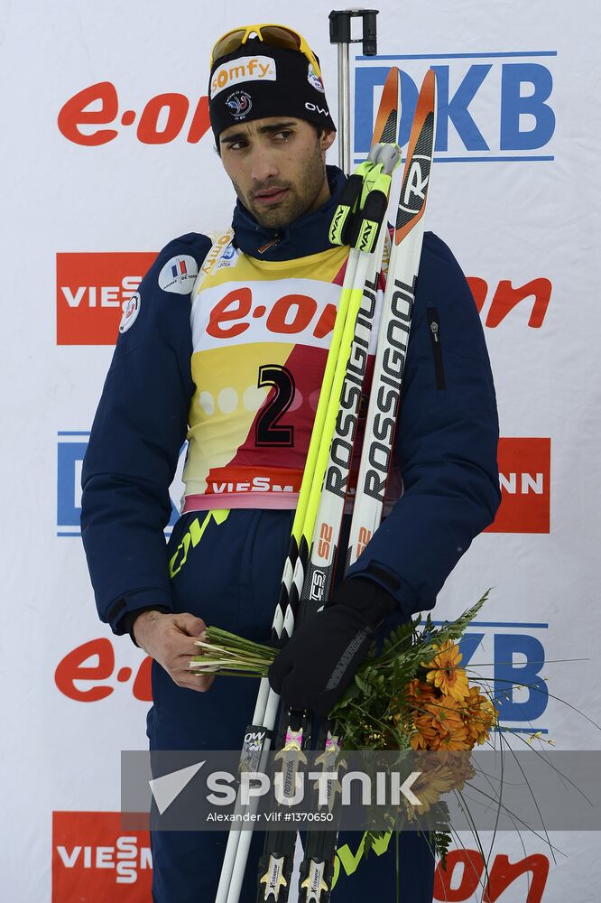 Biathlon World Championships. Men's pursuit