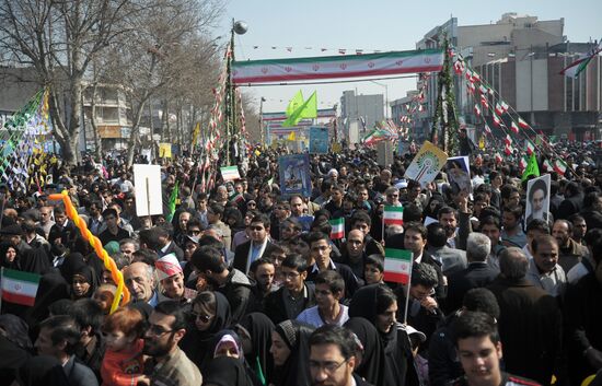 Iran celebrates 34th anniversary of Islamic Revolution