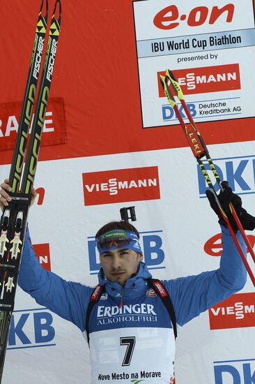 Biathlon World Championships. Men's pursuit