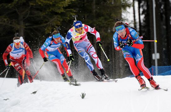 Biathlon World Championships. Men's pursuit