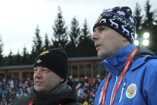 Biathlon World Championships. Men's pursuit