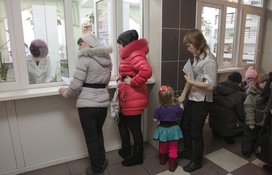 Work of Omsk children's polyclinic during flu epidemic