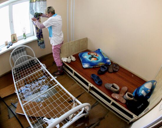 Boarding house for elderly people flooded in Vladivostok