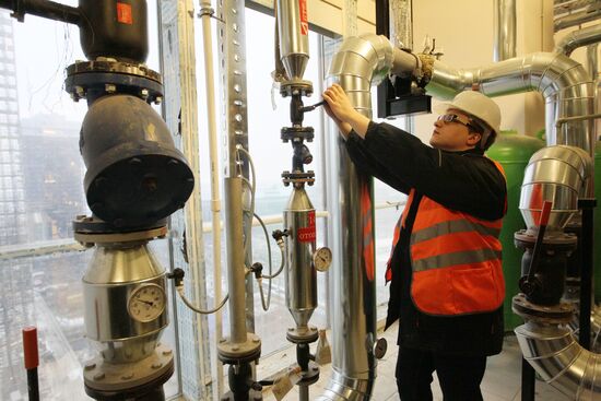 Fire safety system checked in Moscow Business Center
