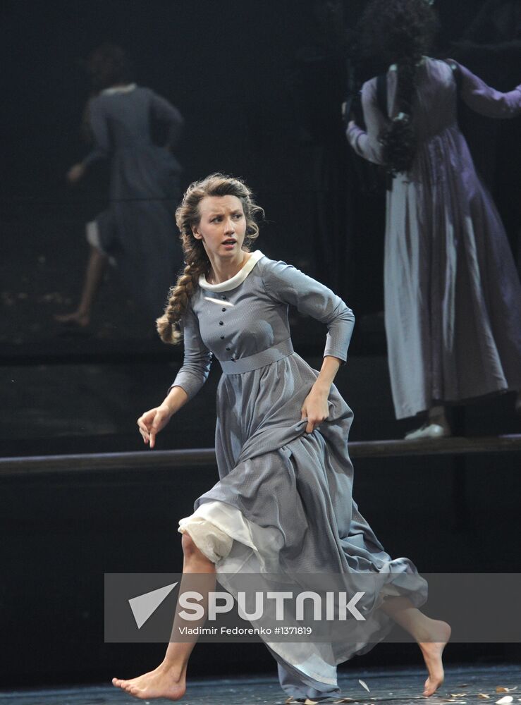 Rehearsal of play Eugene Onegin at Vakhtangov Theatre