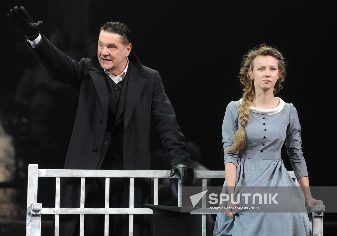 Rehearsal of play Eugene Onegin at Vakhtangov Theatre