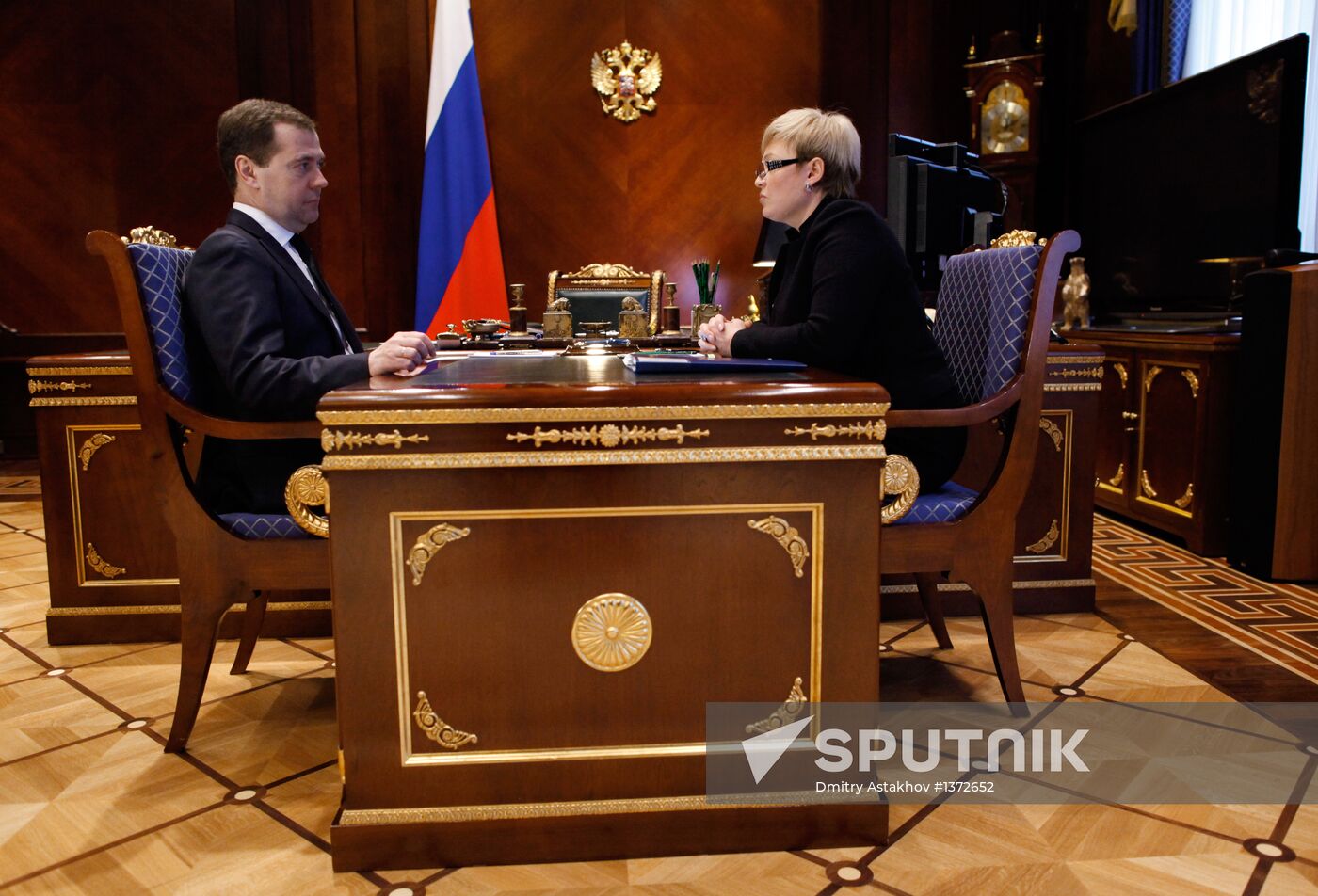 Dmitry Medvedev meets with Marina Kovtun