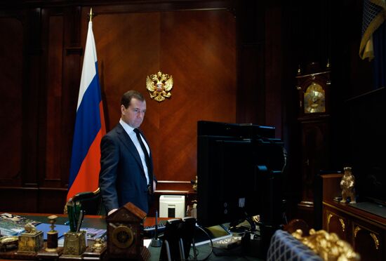 Dmitry Medvedev meets with Marina Kovtun