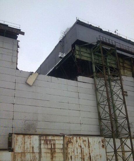 Roof partially collapses at Chernobyl Nuclear Power Plant