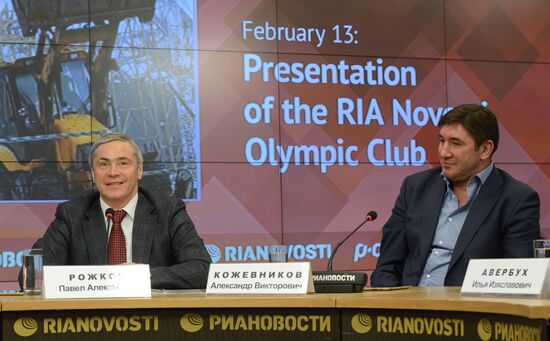 Multimedia presentation of RIA Novosti Olympic Club project